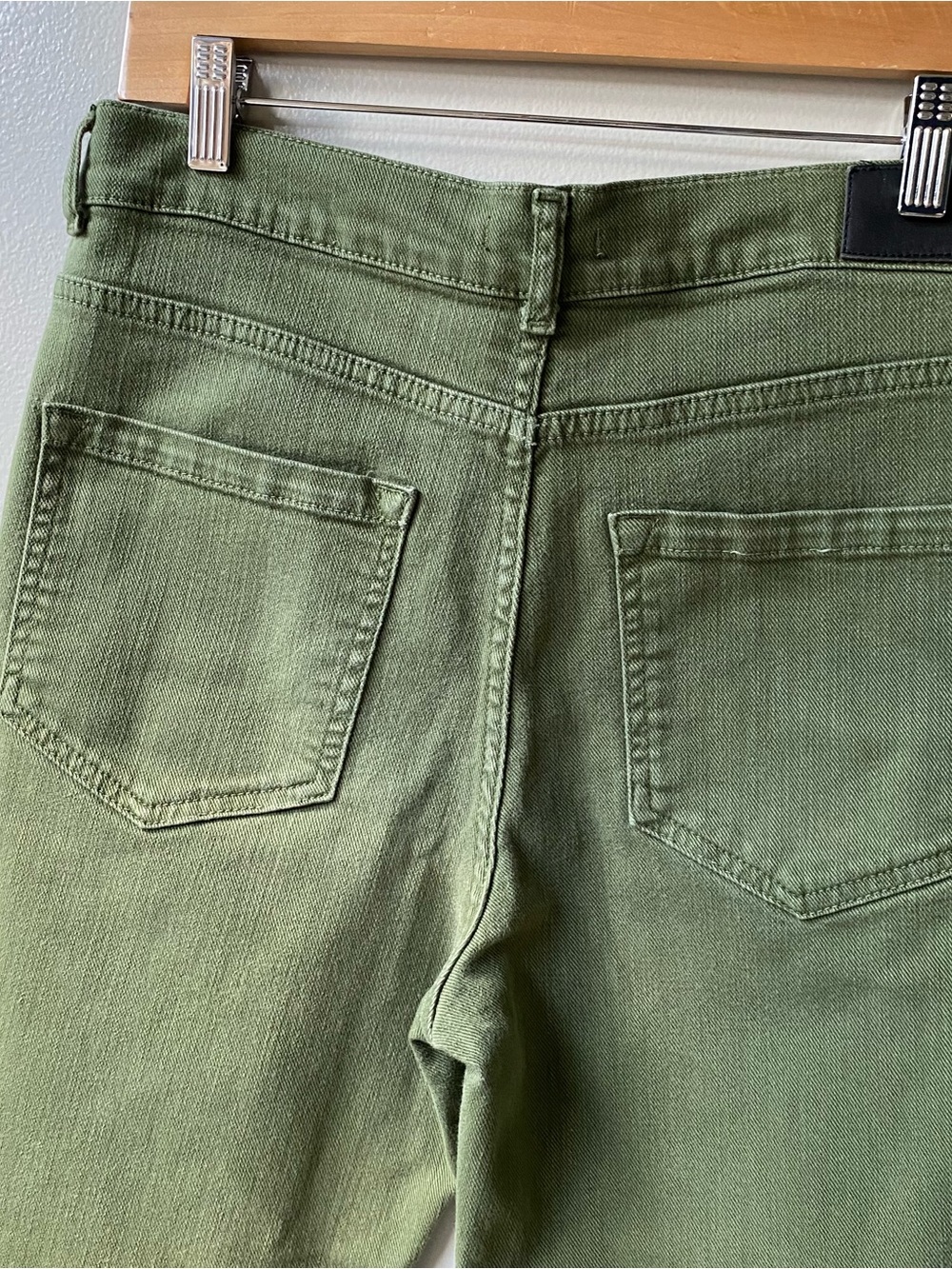 Whistles Olive Green Barrel Jeans - Picture 3 of 7